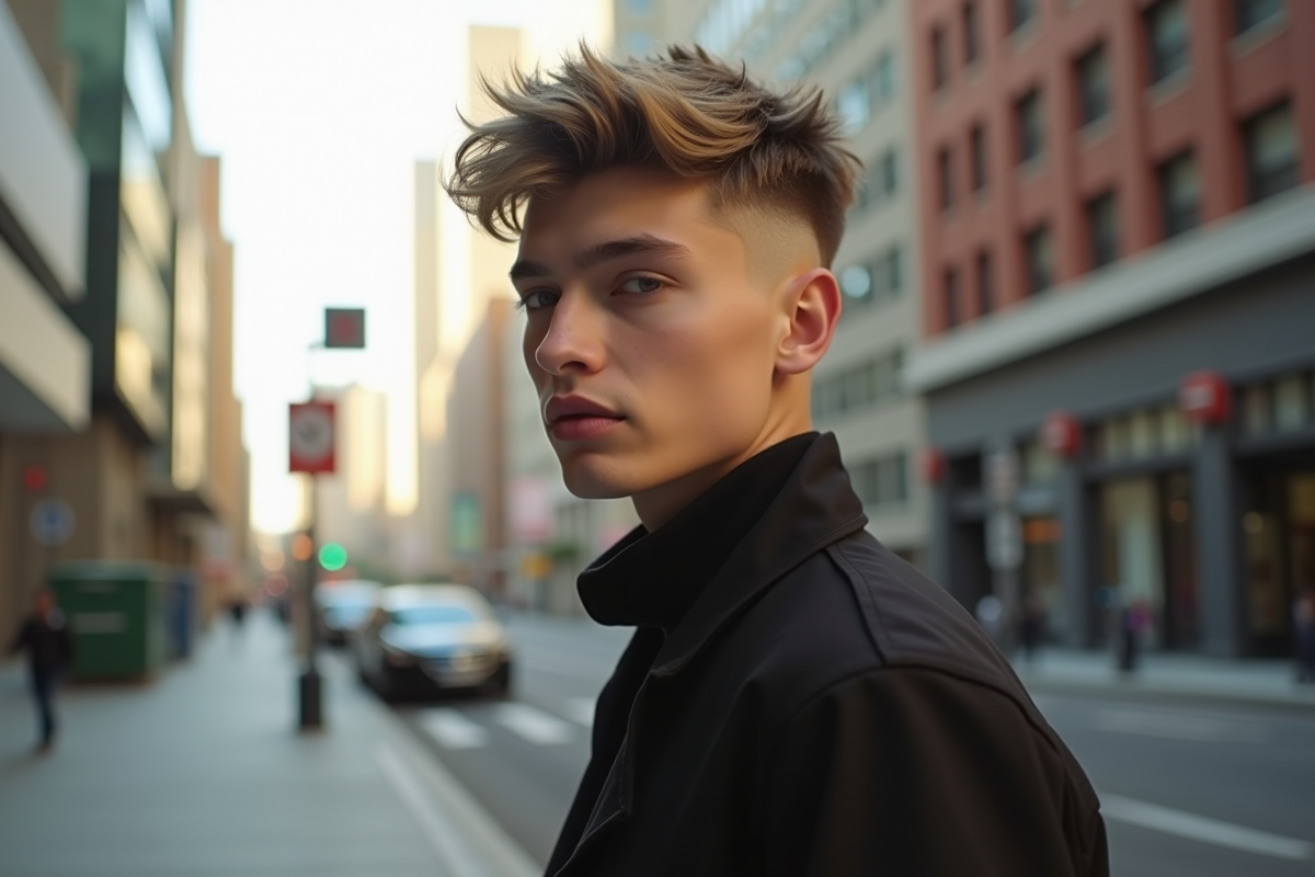 Tendances actuelles de la coupe de cheveux homme mi-long dégradé